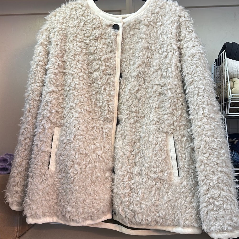 Alex Mill reversible polar bear jacket XL